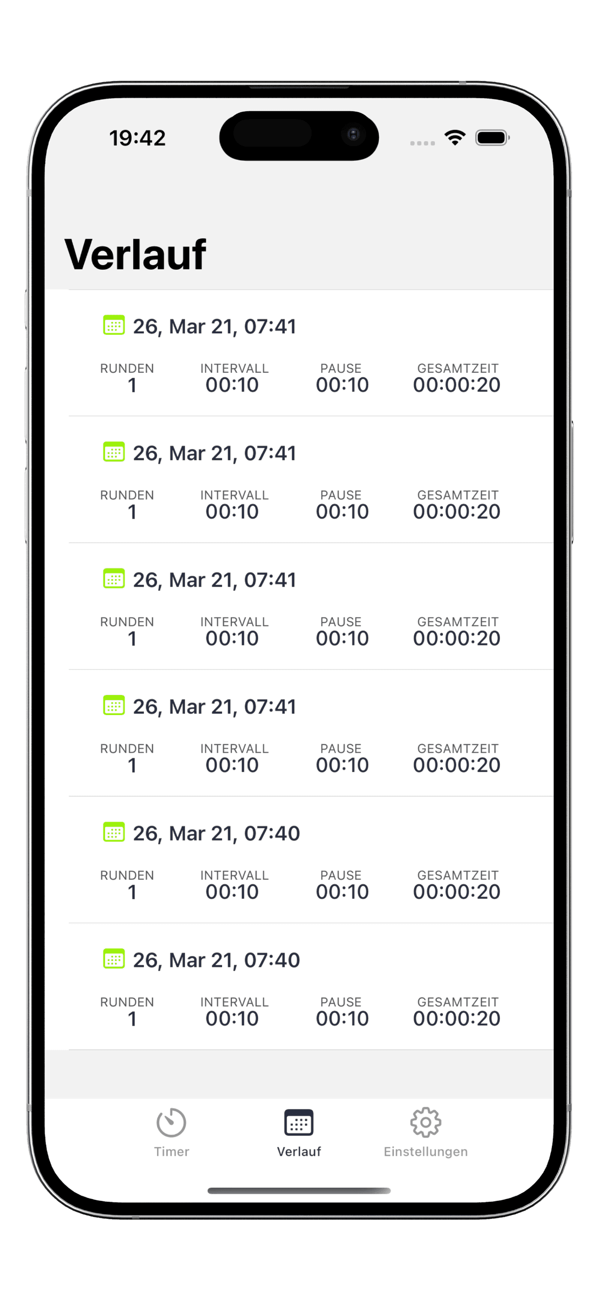 Verfolge deinen Trainingsfortschritt