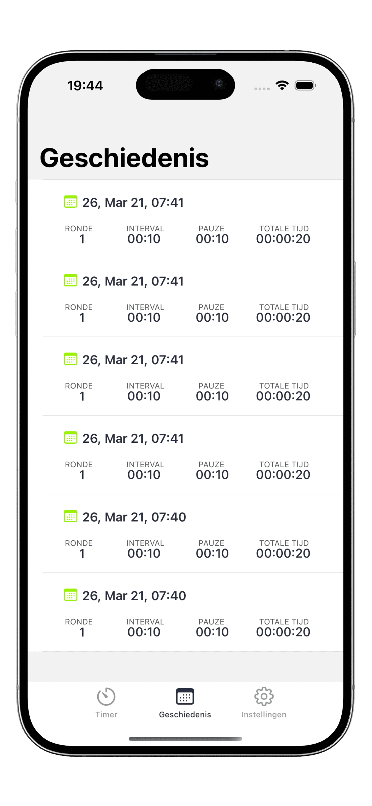 Volg je trainingsvoortgang